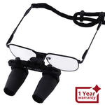 ILDL-849N 4.0x Magnification Dental Loupes, Prismatic Keplerian Style Nickel Alloy Frame, Dental Surgical Medical Binocular, 40mm Depth of Field+ 65mm Field of View+ 420mm Working Distance Loupe, Flip-Up Flexible Optical Glass Loupe Dentistry - Instrulife