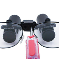 ILDL-770N 6.0x Magnification Dental Loupes, Prismatic Keplerian Style Nickel Alloy Frame, Dental Surgical Medical Binocular, 45mm Field of View+ 25mm Depth of Field Loupe+ 420mm Working Distance, Flip-Up Flexible Optical Glass Loupe Dentistry - Instrulife