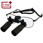 ILDL-770N 6.0x Magnification Dental Loupes, Prismatic Keplerian Style Nickel Alloy Frame, Dental Surgical Medical Binocular, 45mm Field of View+ 25mm Depth of Field Loupe+ 420mm Working Distance, Flip-Up Flexible Optical Glass Loupe Dentistry - Instrulife