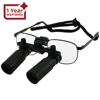 ILDL-770N 6.0x Magnification Dental Loupes, Prismatic Keplerian Style Nickel Alloy Frame, Dental Surgical Medical Binocular, 45mm Field of View+ 25mm Depth of Field Loupe+ 420mm Working Distance, Flip-Up Flexible Optical Glass Loupe Dentistry - Instrulife