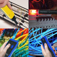 ILCT-710 Network Cable Testing Diagnostic Tool Kit Set- Ethernet LAN Cable Tester Wire Tracker Voltage Detector Punch Tool RJ45 RJ11 - Instrulife
