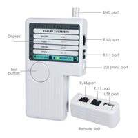 ILCT-711 Combo Set Network Cable Tester Tool Kit - Crimping Crimper Tool Punch Down Tool Wire Stripper Cutter, RJ45 RJ11 USB BNC Flat UTP Cat5 Cat6 Coax cable Stripping Universal Tool - Instrulife