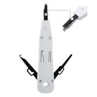 ILCT-711 Combo Set Network Cable Tester Tool Kit - Crimping Crimper Tool Punch Down Tool Wire Stripper Cutter, RJ45 RJ11 USB BNC Flat UTP Cat5 Cat6 Coax cable Stripping Universal Tool - Instrulife