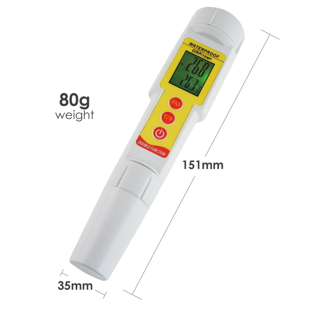 ILWQ-23 Pen-type ORP Temperature Meter Redox Thermometer (°C/ °F) -1999mV~1999mV Pool Aquarium - Instrulife
