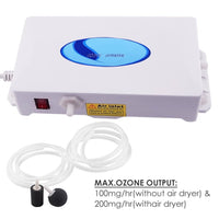 ILOG-907 200mg/h Ozone Generator w/ Corona Discharge 220V or 110V Low Power Consumption - Instrulife