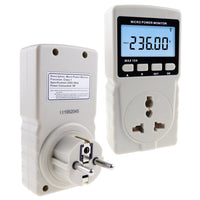 ILPM-282 Digital Power Meter Wattmeter Energy Consumption Meter Watt Voltage Current Frequency Electricity Usage Monitor Plug-in Socket Design - Instrulife