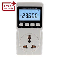 ILPM-282 Digital Power Meter Wattmeter Energy Consumption Meter Watt Voltage Current Frequency Electricity Usage Monitor Plug-in Socket Design - Instrulife