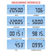 ILPM-282 Digital Power Meter Wattmeter Energy Consumption Meter Watt Voltage Current Frequency Electricity Usage Monitor Plug-in Socket Design - Instrulife