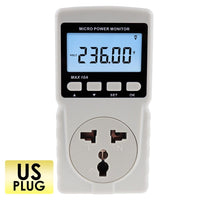ILPM-282 Digital Power Meter Wattmeter Energy Consumption Meter Watt Voltage Current Frequency Electricity Usage Monitor Plug-in Socket Design - Instrulife
