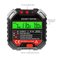 ILPM-340 Socket Tester Receptacle Detector with Red Light Test Result Indicator Outlet Tester for GFCI / Standard 3-Wire 120V Receptacles - Instrulife