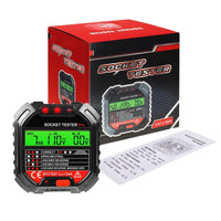 ILPM-340 Socket Tester Receptacle Detector with Red Light Test Result Indicator Outlet Tester for GFCI / Standard 3-Wire 120V Receptacles - Instrulife