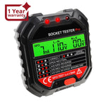 ILPM-340 Socket Tester Receptacle Detector with Red Light Test Result Indicator Outlet Tester for GFCI / Standard 3-Wire 120V Receptacles - Instrulife