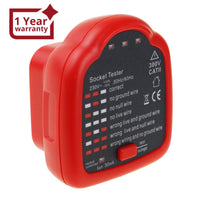 ILPM-348 Handheld Outlet Tester Polarity Detector with LED Light Test Result Indicator Socket Tester Power Socket Wiring Tool for GFCI Trip Current Standard Outlets Receptacles - Instrulife