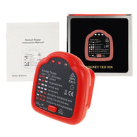 ILPM-348 Handheld Outlet Tester Polarity Detector with LED Light Test Result Indicator Socket Tester Power Socket Wiring Tool for GFCI Trip Current Standard Outlets Receptacles - Instrulife
