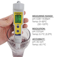ILWQ-25 Waterproof pH Meter with Auto Buffer Recognition °C °F & Replaceable Electrode - Instrulife