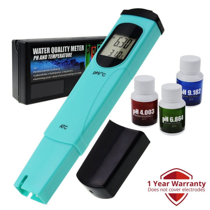ILWQ-841 Digital Pen-type pH Meter Tester Thermometer Temperature 0.00-14.00 pH range - Instrulife