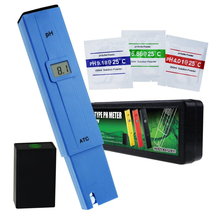 ILWQ-014 Pocket Size 0.0-14.0 pH Meter, Digital Water Quality Tester Pen Type ATC ±0.1pH Measurement, Portable Kit for Household Drinking Water, Swimming Pools, Aquariums, Hydroponics - Instrulife