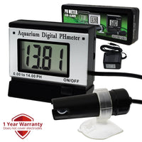 ILWQ-153 Digital pH Monitor Meter ATC 0.00~14.00pH w/ Power Adaptor & 1.5M Long Electrode Probe, Continuous Water Quality Monitoring Tester Kit Aquarium Hydroponics Spa Tank Pool Laboratories Portable - Instrulife