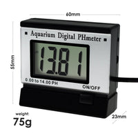 ILWQ-153 Digital pH Monitor Meter ATC 0.00~14.00pH w/ Power Adaptor & 1.5M Long Electrode Probe, Continuous Water Quality Monitoring Tester Kit Aquarium Hydroponics Spa Tank Pool Laboratories Portable - Instrulife
