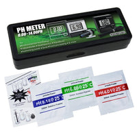 ILWQ-153RE Digital pH Monitor Meter ATC 0~14.00pH Replaceable Electrode Probe BNC Water Quality Monitoring Tester Kit Aquarium Hydroponics Spa Tank Pool Laboratories Mini Portable - Instrulife