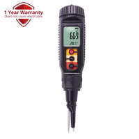 ILWQ-08 Digital Food PH Soil Meter w/ Temperature Measure Acidity Tester for Dough Meat Cheese Bread Fruit High Precision with ATC - Instrulife