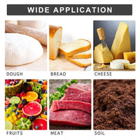 ILWQ-08 Digital Food PH Soil Meter w/ Temperature Measure Acidity Tester for Dough Meat Cheese Bread Fruit High Precision with ATC - Instrulife
