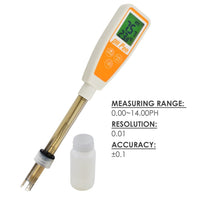 ILWQ-116 Pen type 12cm Probe pH Temperature Digital Meter 14.00 pH Pool Aquarium Water Quality Tester - Instrulife