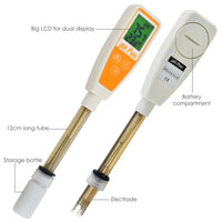 ILWQ-116 Pen type 12cm Probe pH Temperature Digital Meter 14.00 pH Pool Aquarium Water Quality Tester - Instrulife