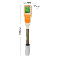 ILWQ-116 Pen type 12cm Probe pH Temperature Digital Meter 14.00 pH Pool Aquarium Water Quality Tester - Instrulife
