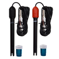 ILWQ-244 2 in 1 Digital pH & ORP Redox Controller with Separate Relays Replaceable Electrode BNC Type Probe Water Quality Monitor Tester for Aquarium Hydroponics Tank 14.00pH / 1999mV with Calibration Solution - Instrulife