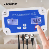 ILWQ-342 Digital PH / ORP Controller with Monitoring and Dosing in Water Digital pH Meter Redox Temp Tester App Remote Online Monitor for Swimming Pool Aquaculture Fishpond - Instrulife