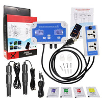 ILWQ-342 Digital PH / ORP Controller with Monitoring and Dosing in Water Digital pH Meter Redox Temp Tester App Remote Online Monitor for Swimming Pool Aquaculture Fishpond - Instrulife