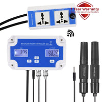 ILWQ-342 Digital PH / ORP Controller with Monitoring and Dosing in Water Digital pH Meter Redox Temp Tester App Remote Online Monitor for Swimming Pool Aquaculture Fishpond - Instrulife
