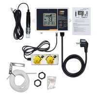 ILWQ-402 Dual Relay Digital pH Controller with Temperature Compensation UP and DOWN Adjustable Dosing for Aquarium, Hydroponics System and Indoor Plant Grow - Instrulife