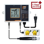 ILWQ-402 Dual Relay Digital pH Controller with Temperature Compensation UP and DOWN Adjustable Dosing for Aquarium, Hydroponics System and Indoor Plant Grow - Instrulife