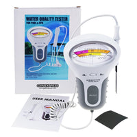 ILWQ-203 Chlorine Tester, PH & Chlorine Cl2 Level Meter Tester Test Monitor Swimming Pool Spa Water monitor Quality Analysis - Instrulife