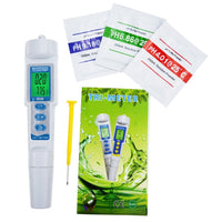 ILWQ-205 3 in 1 pH / EC / Temperature Waterproof Meter Monitor Water Quality Tester Pen Type Acidometer Drink Water Quality Analyzer Multi-Parameter - Instrulife