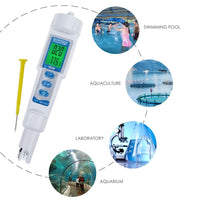 ILWQ-205 3 in 1 pH / EC / Temperature Waterproof Meter Monitor Water Quality Tester Pen Type Acidometer Drink Water Quality Analyzer Multi-Parameter - Instrulife