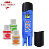ILWQ-226ph 3-in-1 pH Temperature Conductivity EC Meter Tester Digital Pen-Type 19.99 mS/cm, Aquarium, Tank, Swimming Pool, Lab, Spa - Instrulife