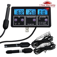 ILWQ-233 6 in 1 Professional Multi-parameter pH/ ORP/ EC/ CF/ TDS PPM/ Temperature Combo Testing Meter, Digital Multi-function Water Quality Monitor Tester - Instrulife