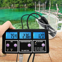 ILWQ-233 6 in 1 Professional Multi-parameter pH/ ORP/ EC/ CF/ TDS PPM/ Temperature Combo Testing Meter, Digital Multi-function Water Quality Monitor Tester - Instrulife