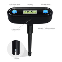 ILWQ-237 Economical pH Pocket Meter Tester Size with Clip, High Accuracy Removable Probe Electrode, Laboratory, School, Aquarium - Instrulife