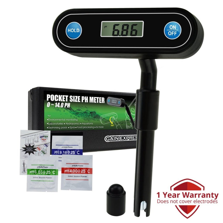 ILWQ-239 PH Meter 360° Flexible Display Angle, 0.00~14.00pH Portable Pocket Size Water Quality Tester Twist & Turnable Monitor Kit Set for Household Drinking Water, Hydroponics Aquariums Pools - Instrulife
