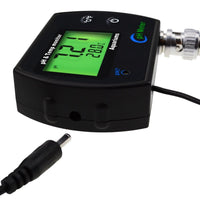 ILWQ-245 PH & Temperature 2-in-1 Continuous Monitor Meter w/ Backlight Replaceable Electrode, Dual Display 0.00~14.00pH °C/ °F Water Quality Monitoring Kit, for Aquariums Hydroponics Pools Tanks Spa - Instrulife