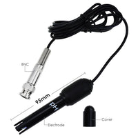 ILWQ-245 PH & Temperature 2-in-1 Continuous Monitor Meter w/ Backlight Replaceable Electrode, Dual Display 0.00~14.00pH °C/ °F Water Quality Monitoring Kit, for Aquariums Hydroponics Pools Tanks Spa - Instrulife