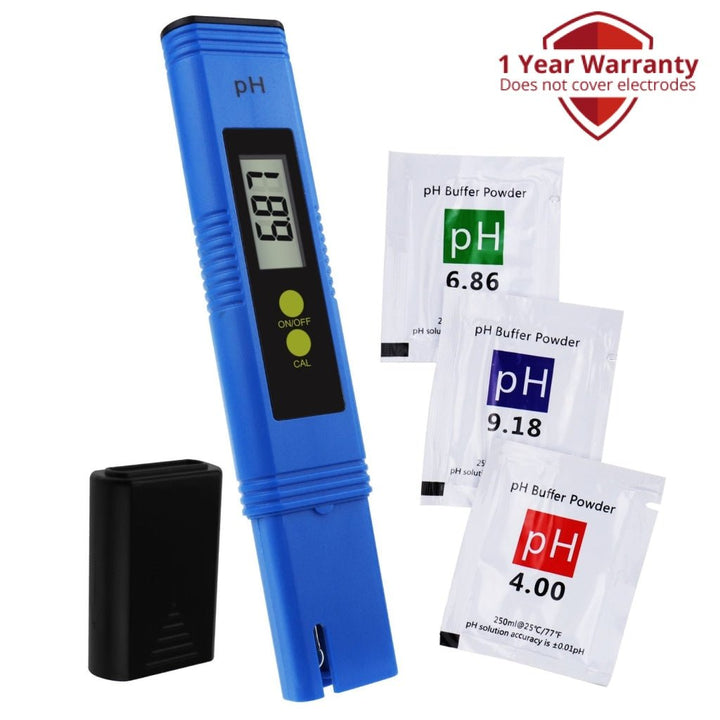 ILWQ-300 Digital Pen type pH Meter Water Quality Liquid Acidity Tester 0.01pH Accuracy for Laboratory, Household Water, Spa, Pool Aquarium - Instrulife
