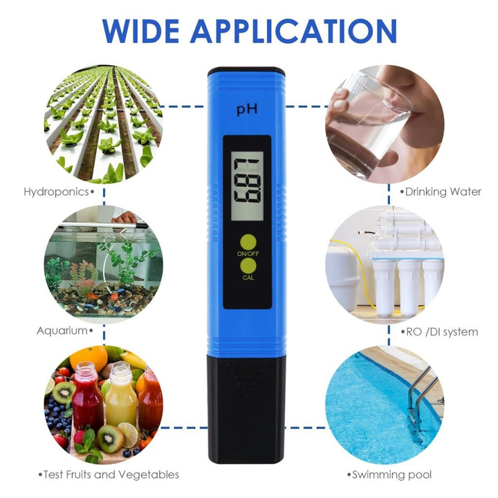ILWQ-300 Digital Pen type pH Meter Water Quality Liquid Acidity Tester 0.01pH Accuracy for Laboratory, Household Water, Spa, Pool Aquarium - Instrulife