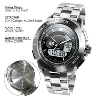 ILRM-883_S Gamma Master II Nuclear Gamma Radiation Detector Dosimeter Watch with Geiger-Muller Tube Sensor - Instrulife
