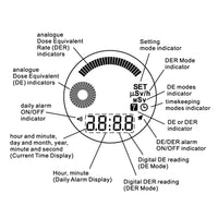 ILRM-883_S Gamma Master II Nuclear Gamma Radiation Detector Dosimeter Watch with Geiger-Muller Tube Sensor - Instrulife