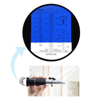 ILRE-81 6-in-1 Automotive Car Refractometer ATC for Adblue/ Antifreeze/ Battery Acid/ Windshield Fluid, Propylene Ethylene Glycol Cleaning Coolant Charge Specific Gravity Density Condition - Instrulife